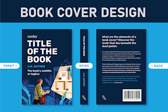 do amazing book cover, ebook cover, kdp book covers design