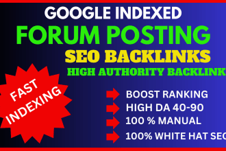 do manual unique forum posting dofollow SEO backlinks