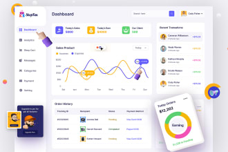 design dashboard, web app, csm, admin panel UI