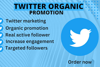 do twitter marketing or promotion for organic growth