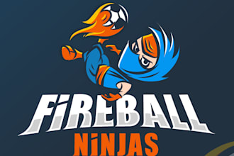 design a professional modern ninja logo
