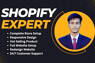design shopify website and dropshipping online store