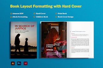 design or layout book interior, book cover and ebook