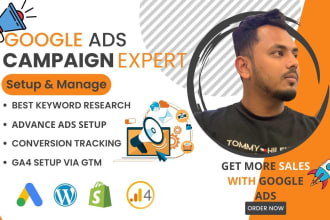 setup and audit google ads adwords PPC campaign as an ad specialist