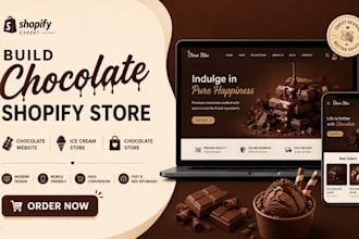 build chocolate shopify store chocolate website ice cream store chocolate store