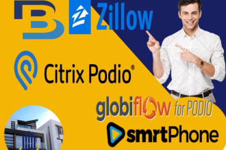 create podio crm system with complete integration for your real estate business
