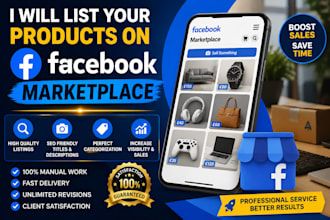 create and optimize facebook marketplace product listings