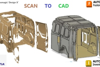 do reverse engineering, 3d scan to cad by geomagic design x