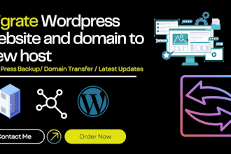 migrate wordpress website and domain to another host