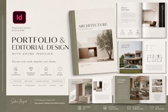 design a premium portfolio, presentation or brochure with indesign