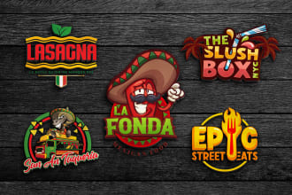 design restaurant website logo for online food ordering system