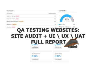 test your website,by auditing it and testing ui,ux,uat