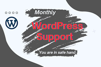 provide monthly maintenance service to your website