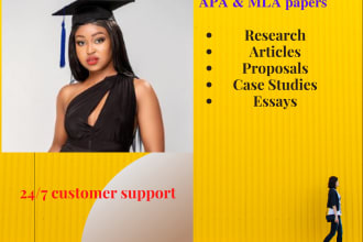 proofread and edit your document in apa and mla in 6 hours