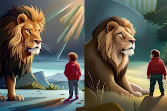 design custom children storybook illustration
