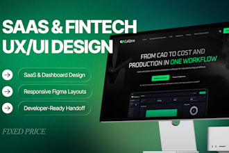 design UI UX for your saas, fintech or healthcare dashboard