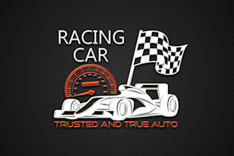do car racing and automotive logo