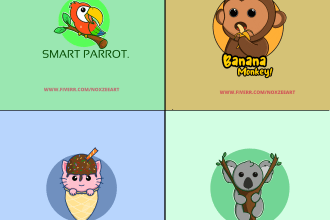 design a cute kawaii logo for you