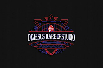 design cool and attractive barber shop and beauty salon logo