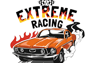 make creative and modern car racing, car wash, automotive logo design