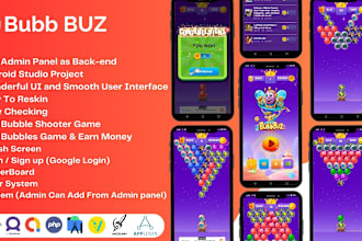 bubble shooter game  rewards earning app
