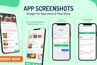 design stunning app screenshots for app store and play store