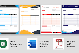design professional price list, invoice, letterhead, quotation