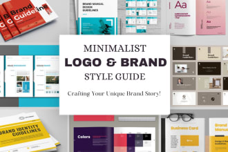 design minimalist logo and brand identity with full brand style guide