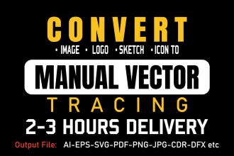 convert to vector or vectorize your logo quickly
