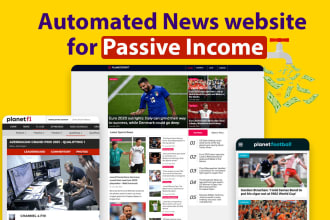 create automated news website, autoblog or bitcoin blog, for passive income