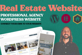 design bespoke real estate agency website with wordpress