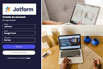 create jotform, typeform, google form, online form, surveys