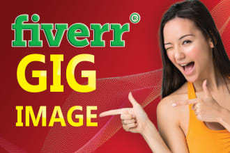 design your fiverr gig image, cover and thumbnail