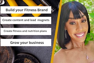 create your business content or fitness plans