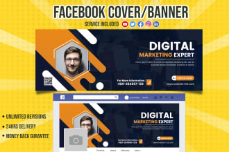 design attractive and unique facebook cover page banner ads design