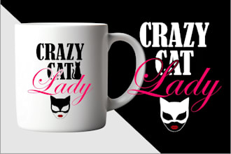 create custom mug designs or typography coffee mug designs