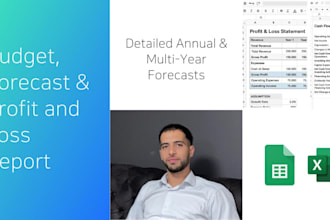create your dashboard , forecast, valuation and profit and loss report