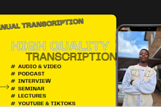 transcribe your audio to text or do your video transcription