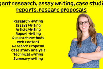 do urgent research, summaries, and essays writing as an essay writer