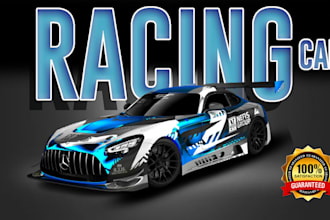 do a racing car wrap design