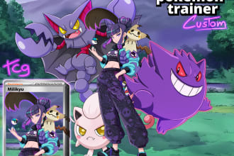 draw you as the best pokemon trainer, get your tcg card