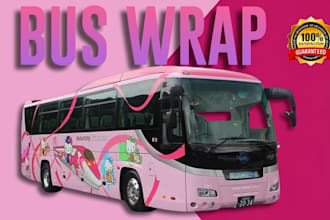 design creative bus wrap for you