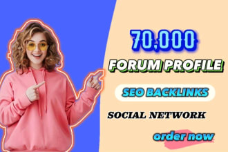 create 10,000 forum profile and social network, pr9 backlinks