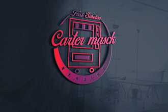create any type of vending machine logo for your business 5 hours
