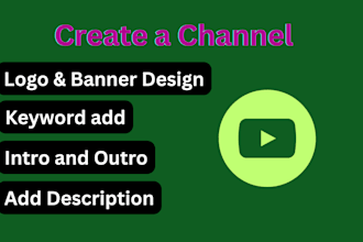 create and set up your professional youtube channel