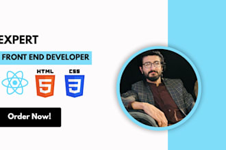 build responsive react front end web pages