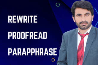 write, rewrite and paraphrase article, e book and ai content