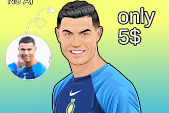 do vector potrait for you