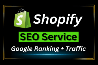 do advance shopify SEO for top google ranking and organic traffic