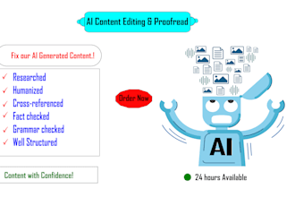 edit, proofread, and rephrase your ai generated content to make it humanized